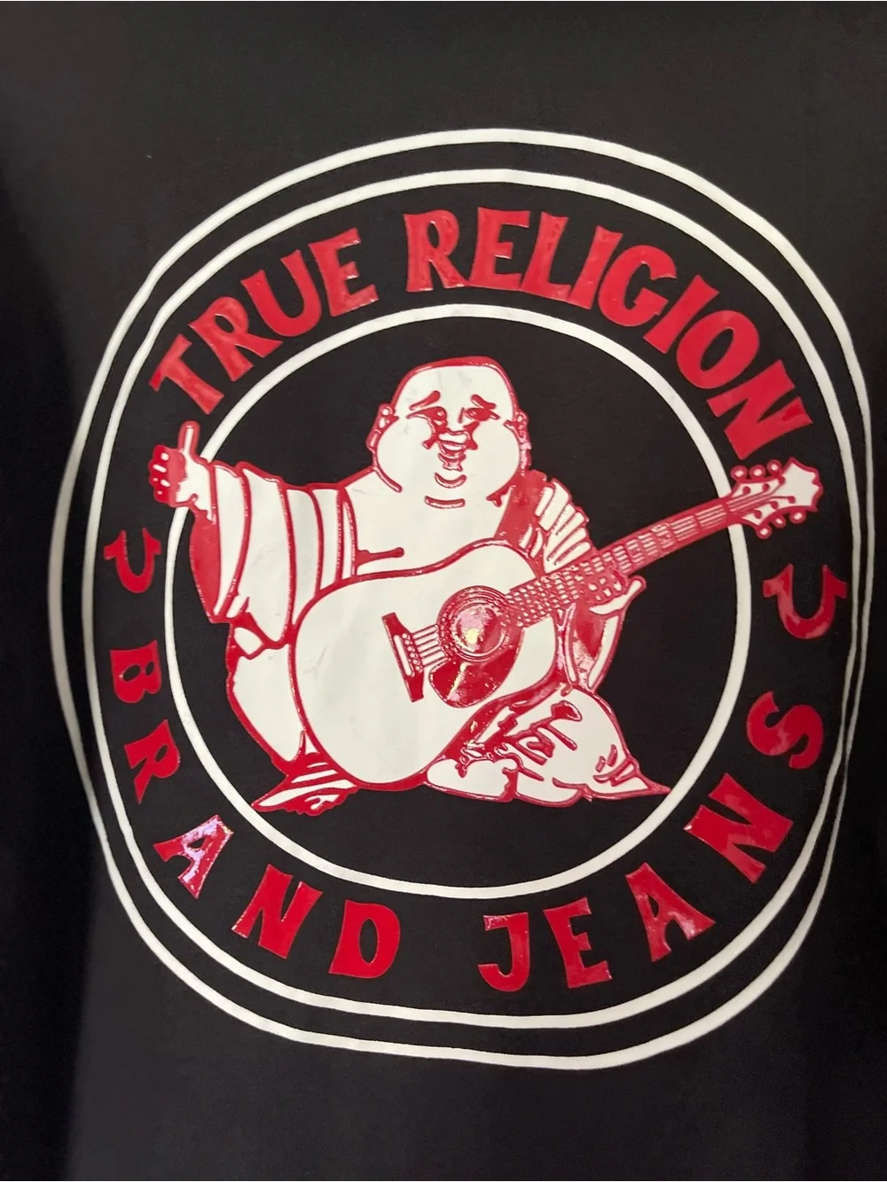 True Religion Buddha Seal Zip Hoodie Black